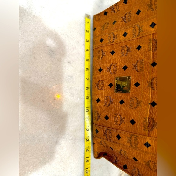 MCM Cognac Monogram Tote - Picture 6 of 8